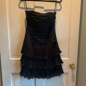 Black Strapless Cocktail Dress